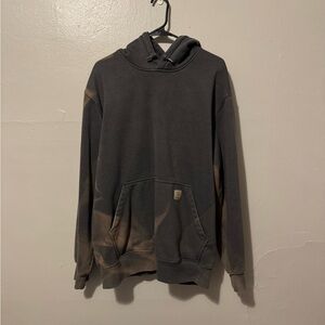 Carhartt Men's Dark Gray Rain Defender Hoodie Very Sun Bleached